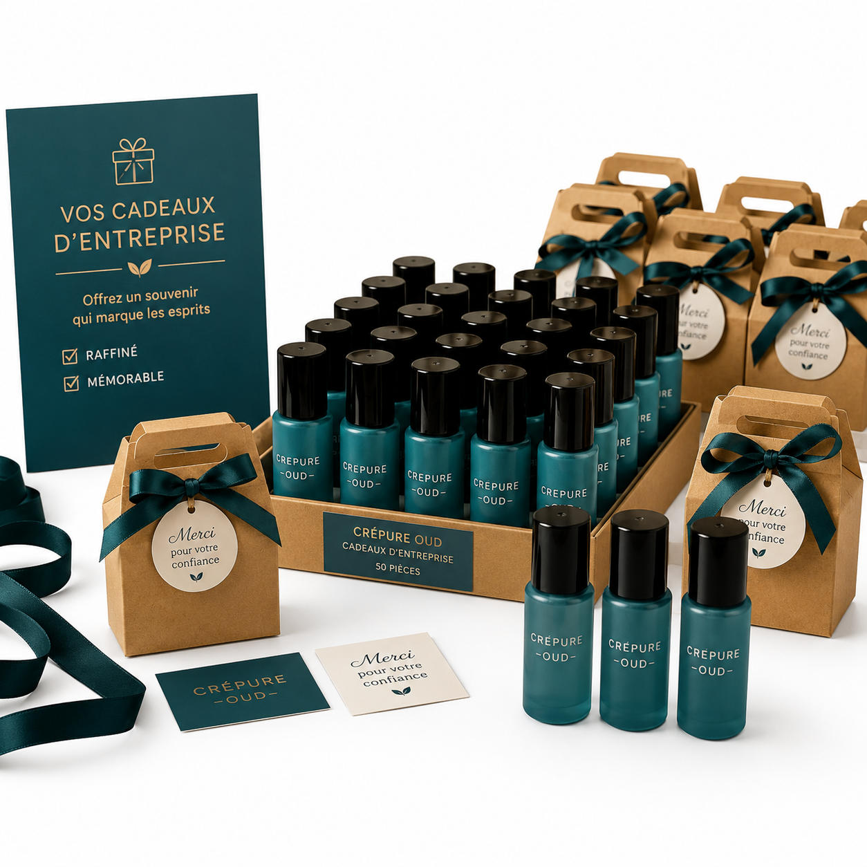 Packs Azure Oud Huile parfumé cadeau entreprise  2ml